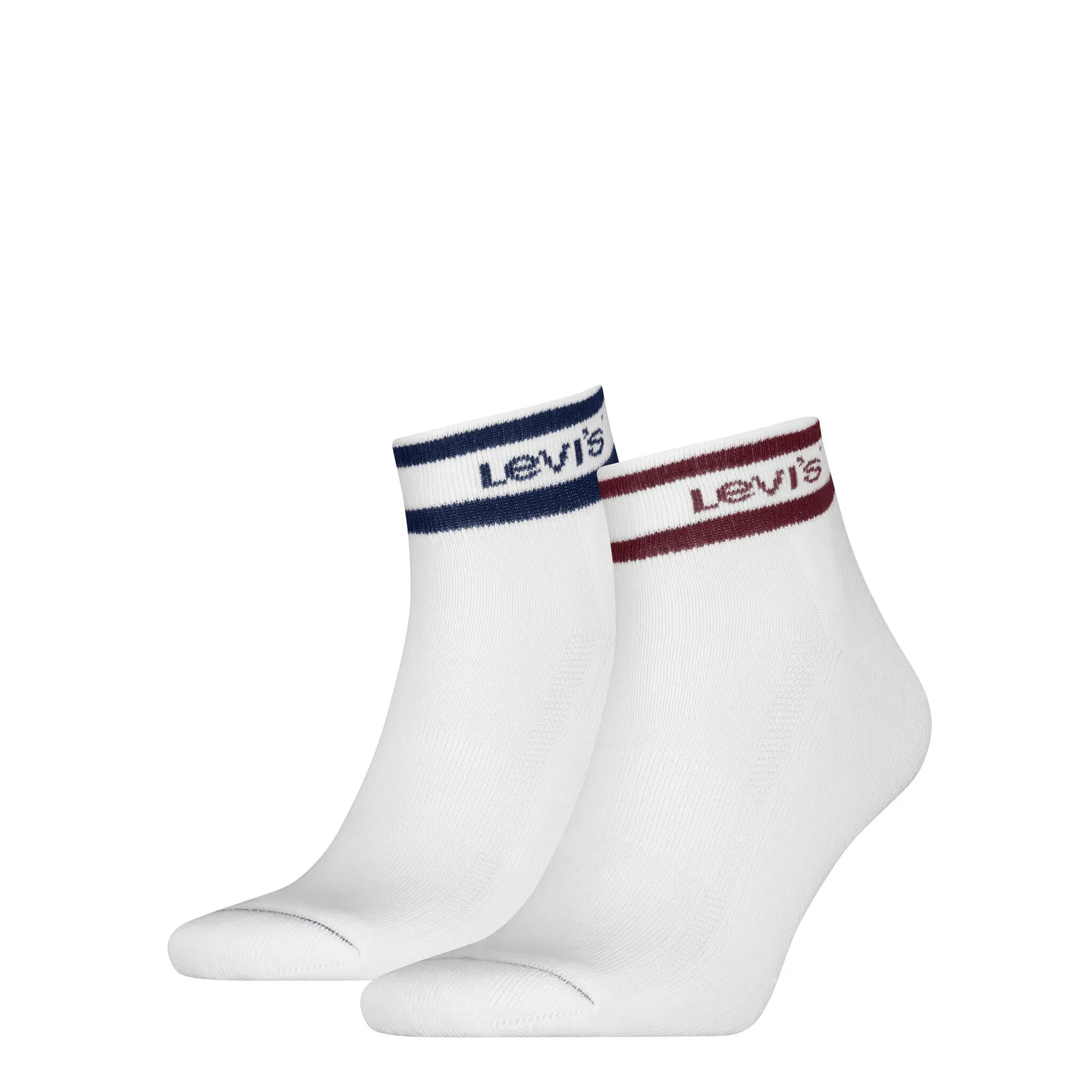 Женские носки 2 пары Levi's, White/Red/Blue