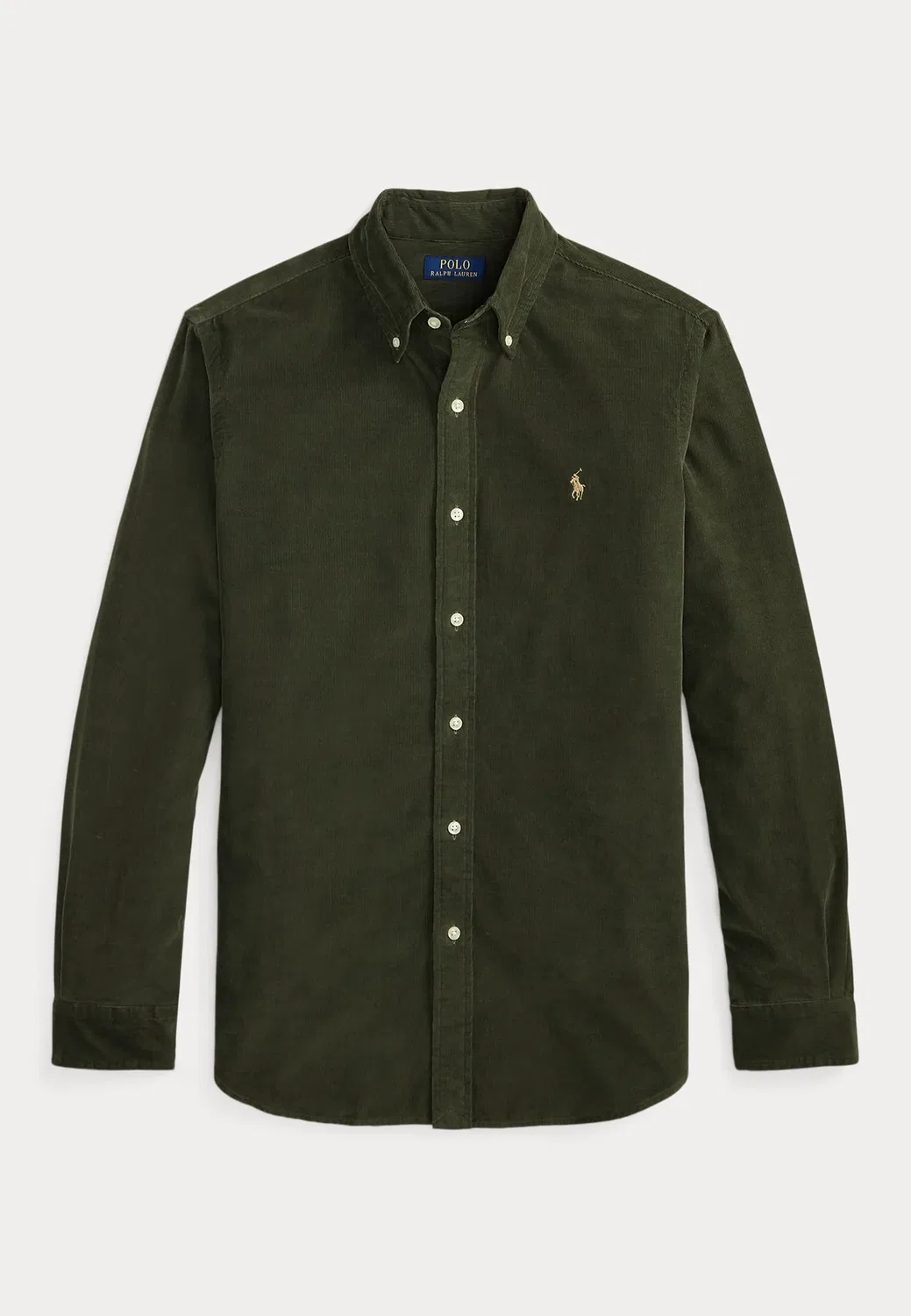 Рубашка из вельвета, сшитая на заказ Polo Ralph Lauren, Olive — фото 4