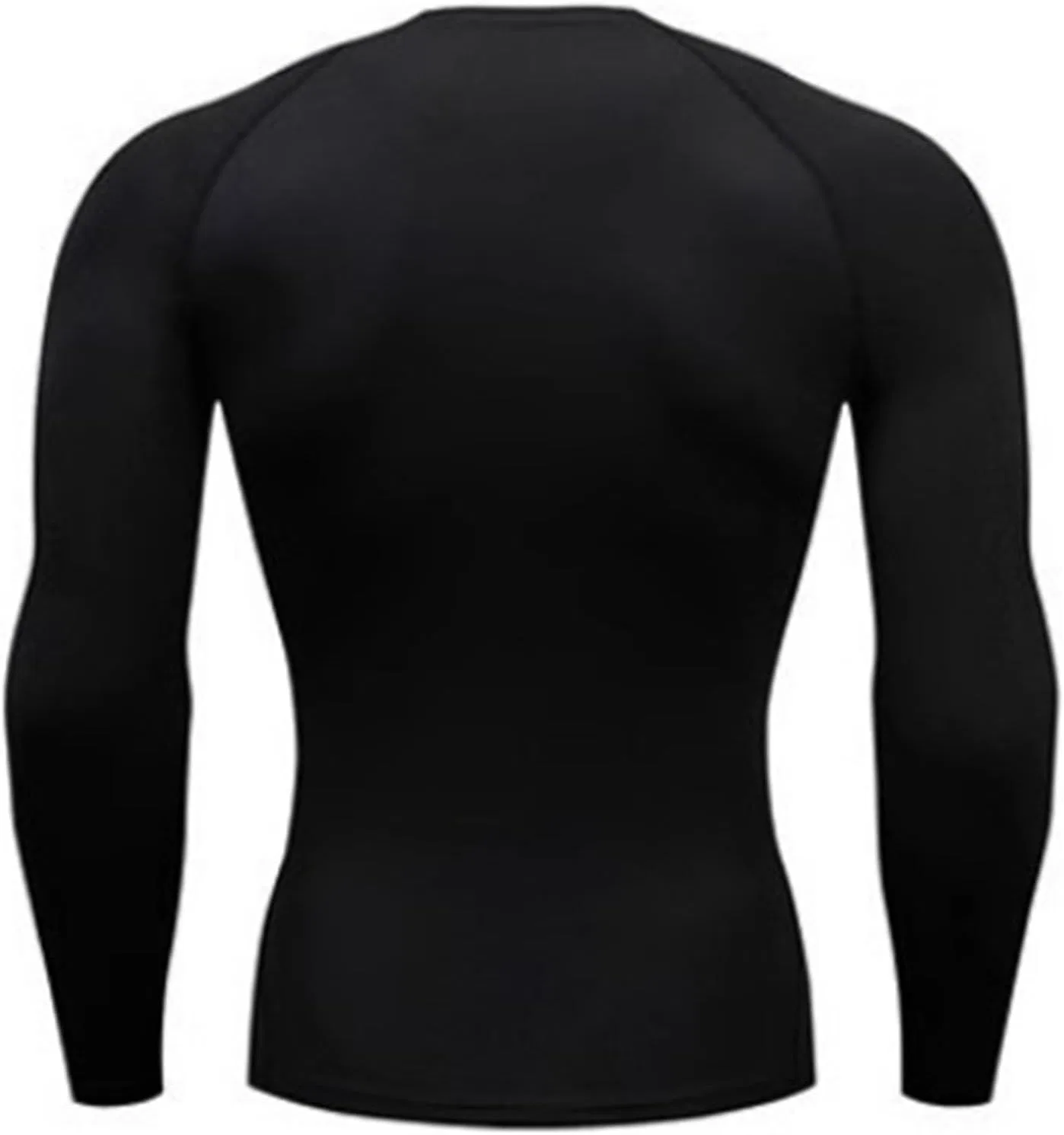 Мужская быстросохнущая футболка с длинным рукавом, Black — фото 4