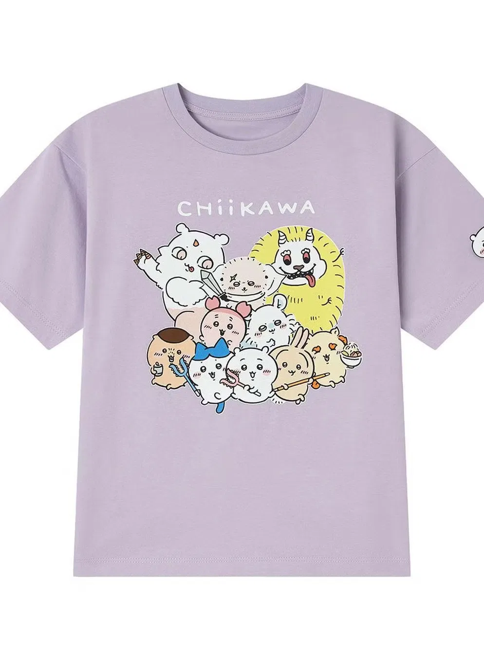 Футболка с принтом Chiikawa Giordano, фиолетовый — фото 3