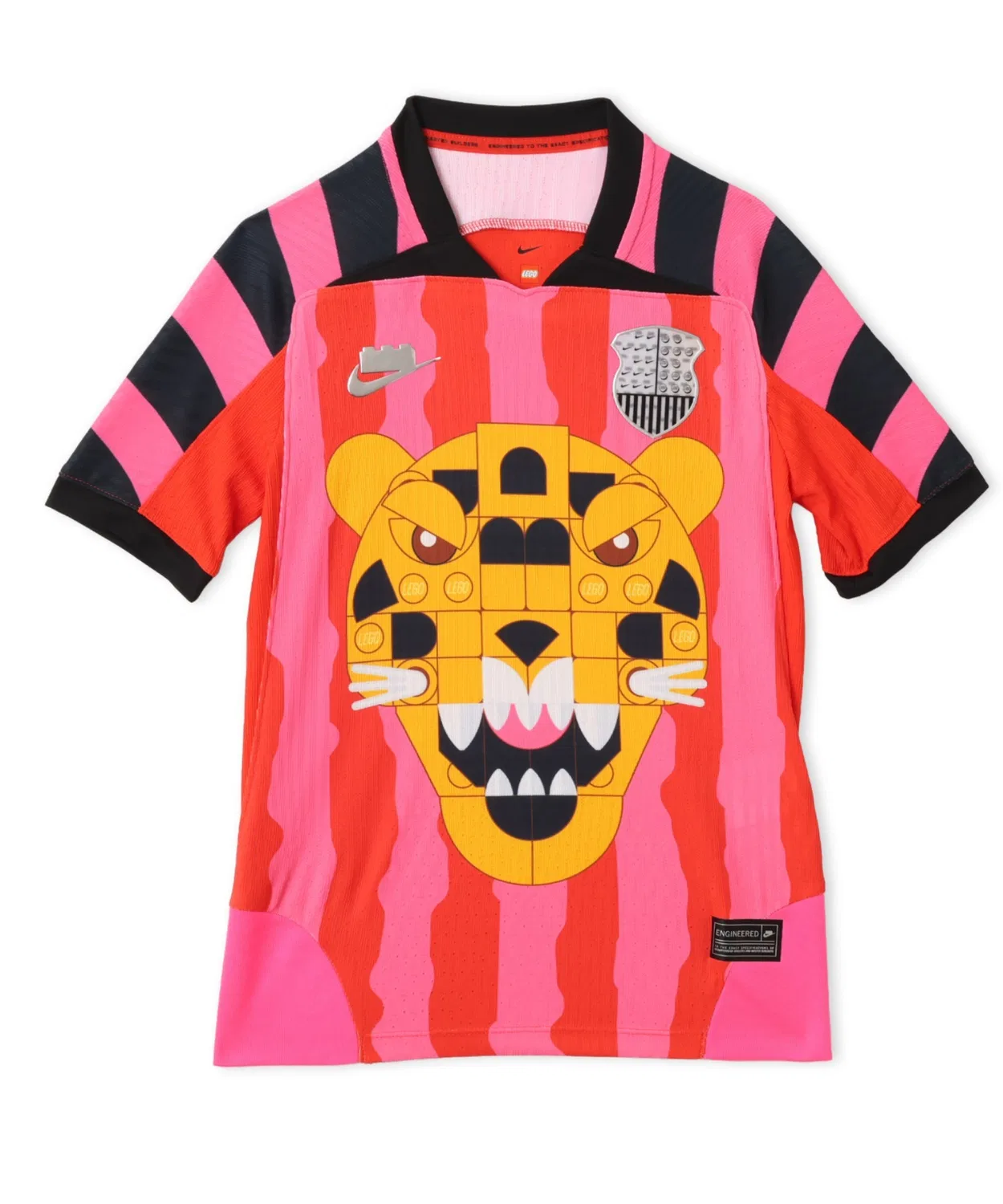 Детская футболка с коротким рукавом NIKE X LEGO COL AEROFIT J JSY, Hyper Pink/Rush Red/Black