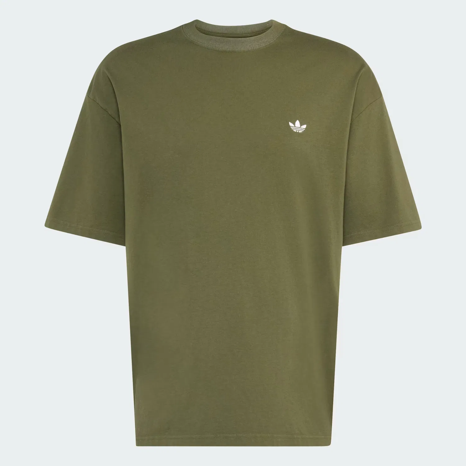 Мужская футболка свободного кроя Trefoil Essentials Washed Loose Dropped Shoulder Tee Adidas Originals, Night Cargo — фото 4