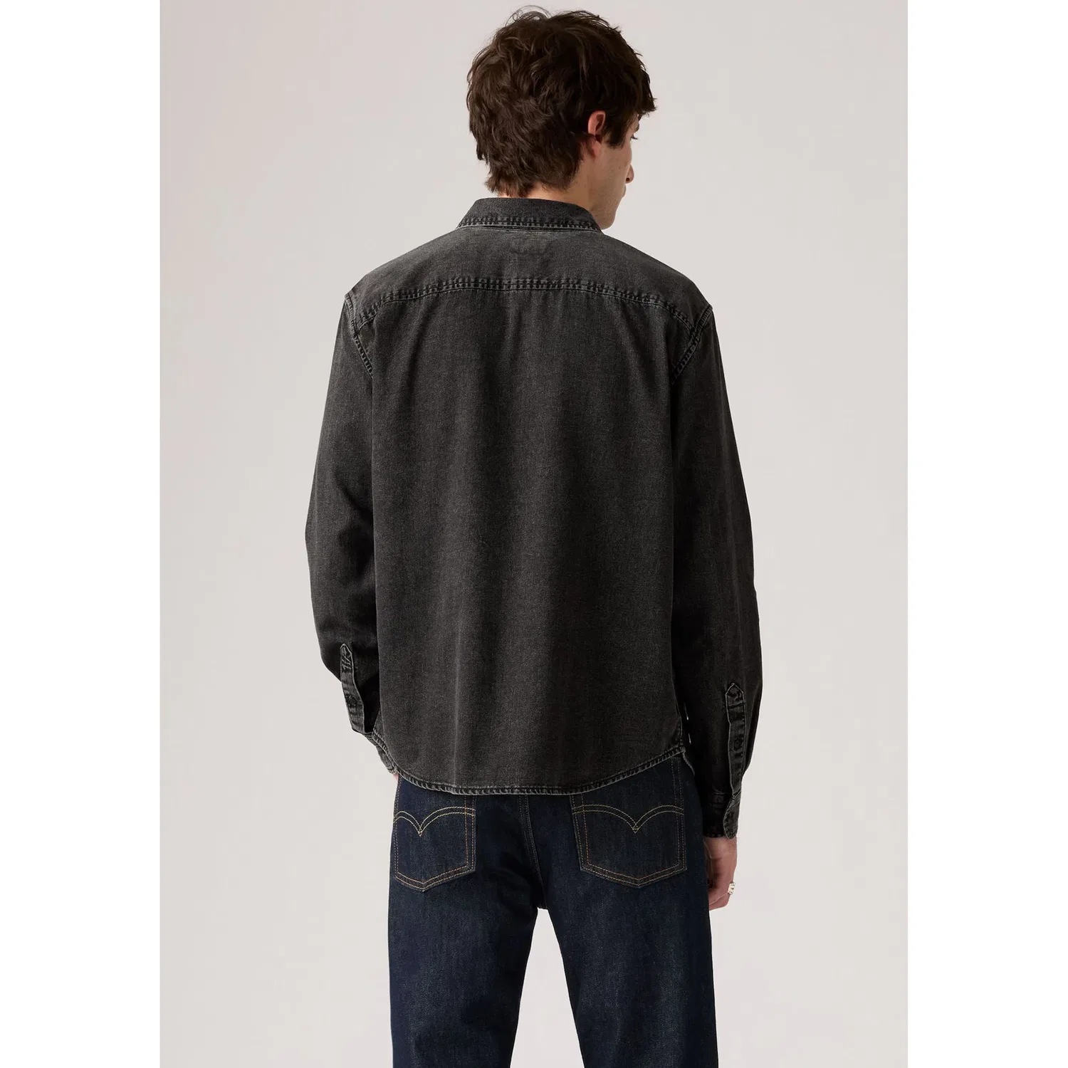 Мужская рубашка с длинным рукавом AUTHENTIC BUTTON DOWN Levi's, Black — фото 3