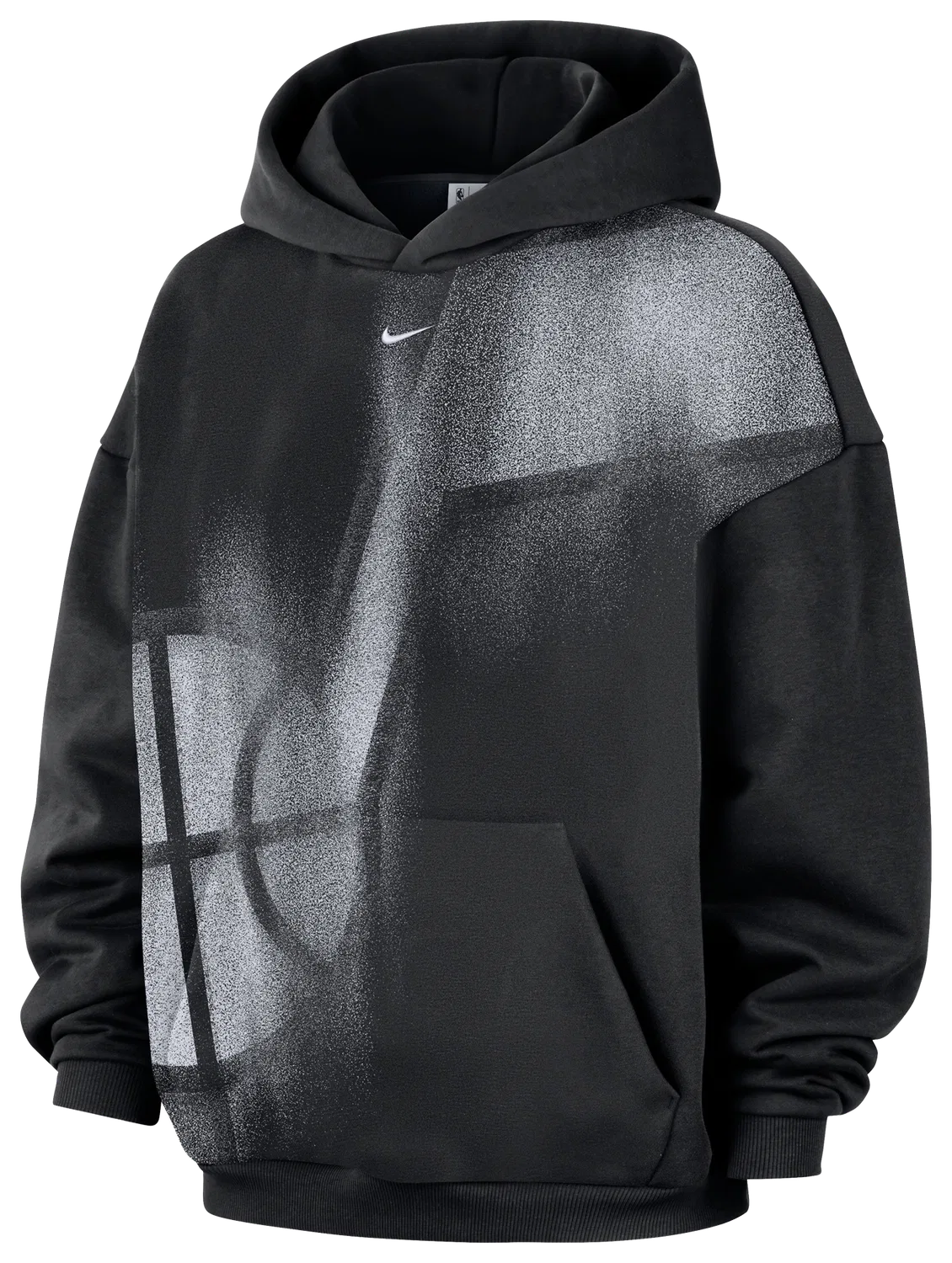 Мужская толстовка с капюшоном Therma-FIT Jazz Basketball Icon Nike, белый/черный — фото 4