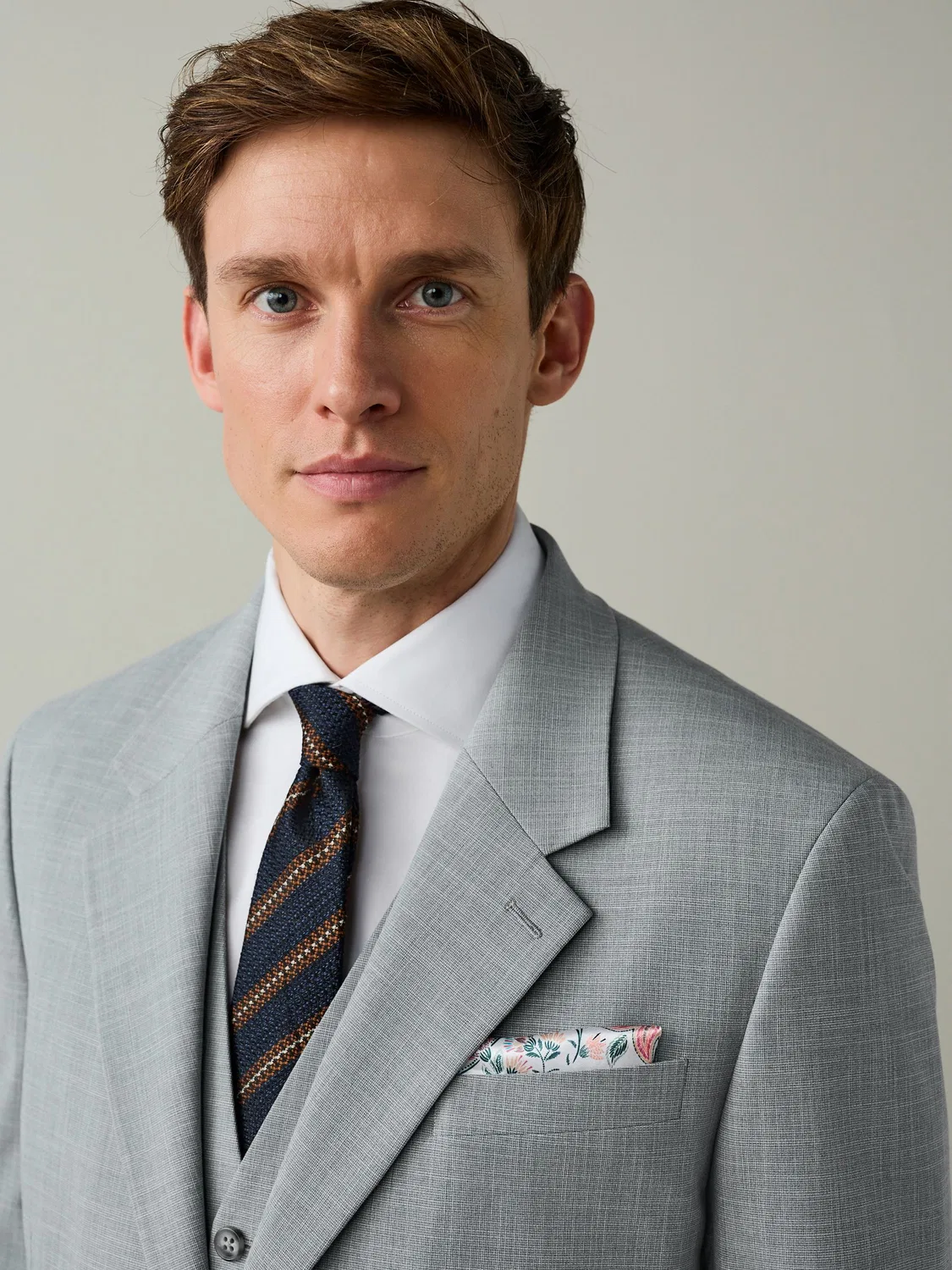 Пиджак Slim Fit Motionflex Next, светло-серый — фото 4