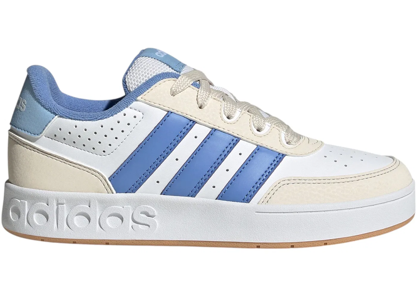 Детские кроссовки для мальчиков повседневные Adidas Breakbase, Cloud White Blue Fusion Glow Blue