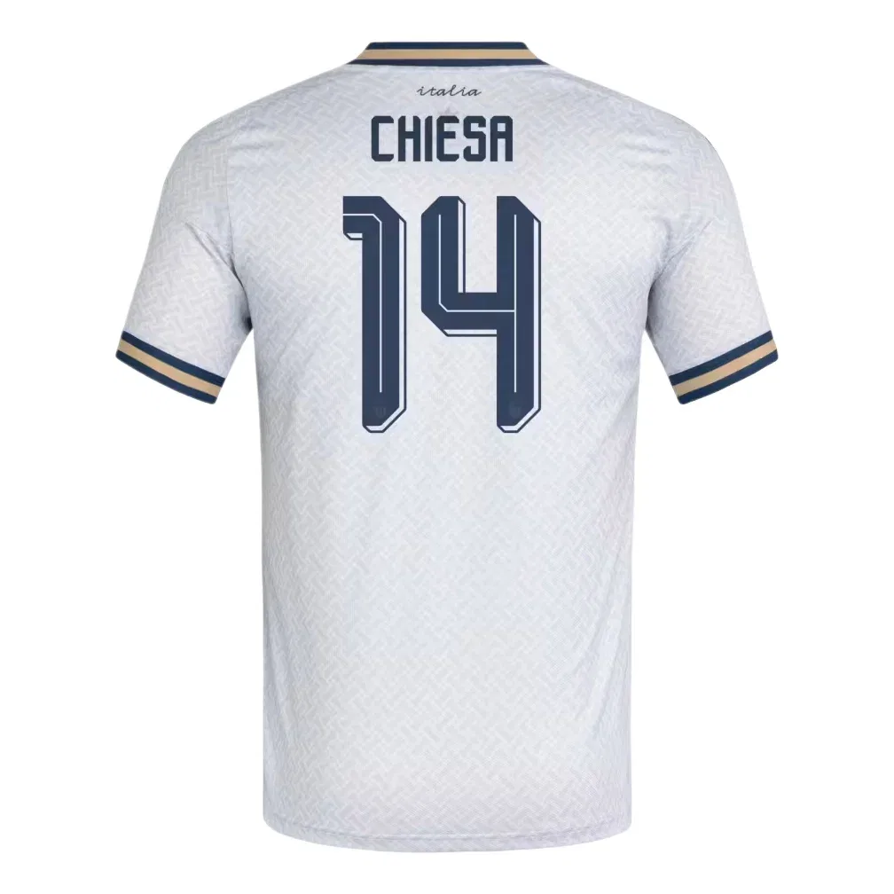 Мужская футболка с коротким рукавом Italy 26 Away Chiesa Jersey Adidas, синий