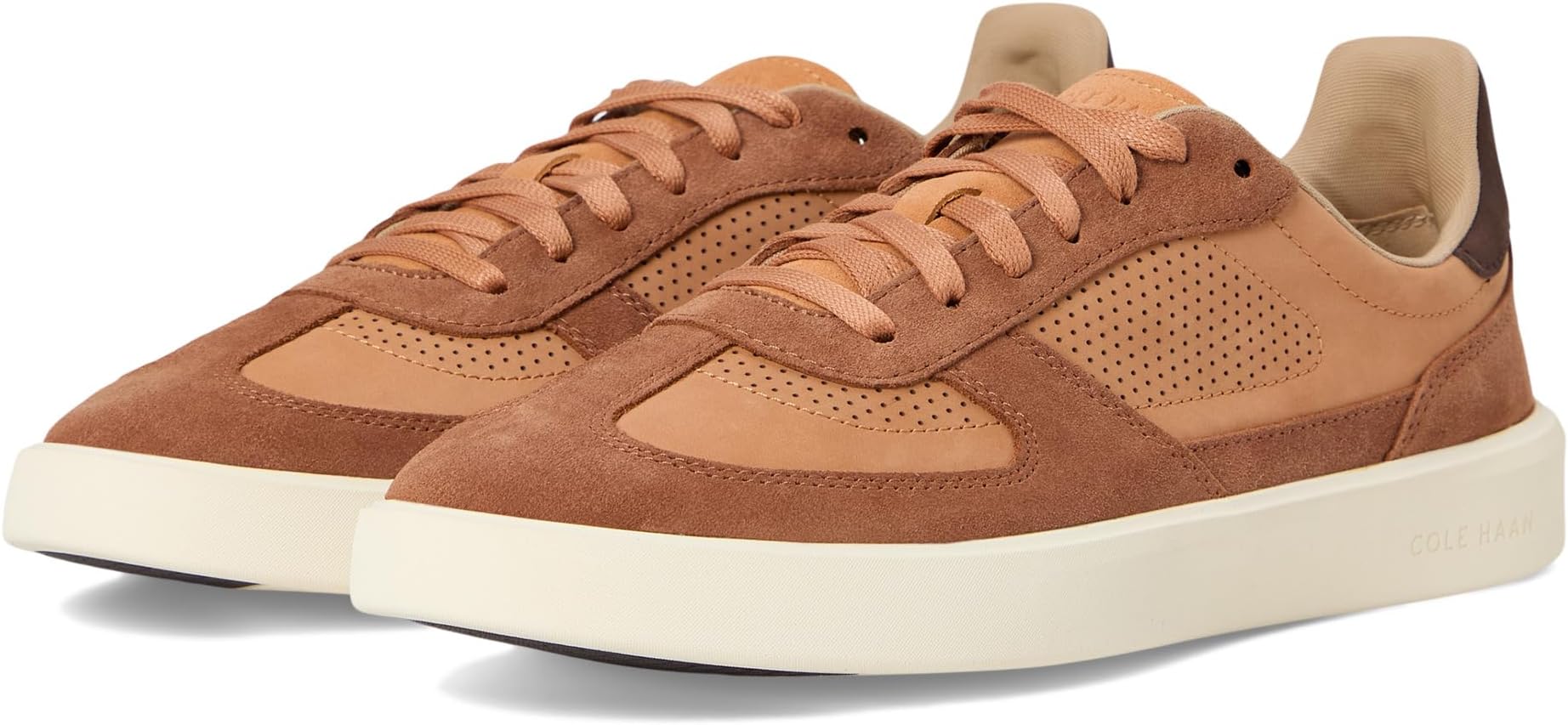 

Кроссовки Cole Haan Grand Crosscourt Modern Turf Sneaker, цвет British Tan/Natural Tan/Ivory