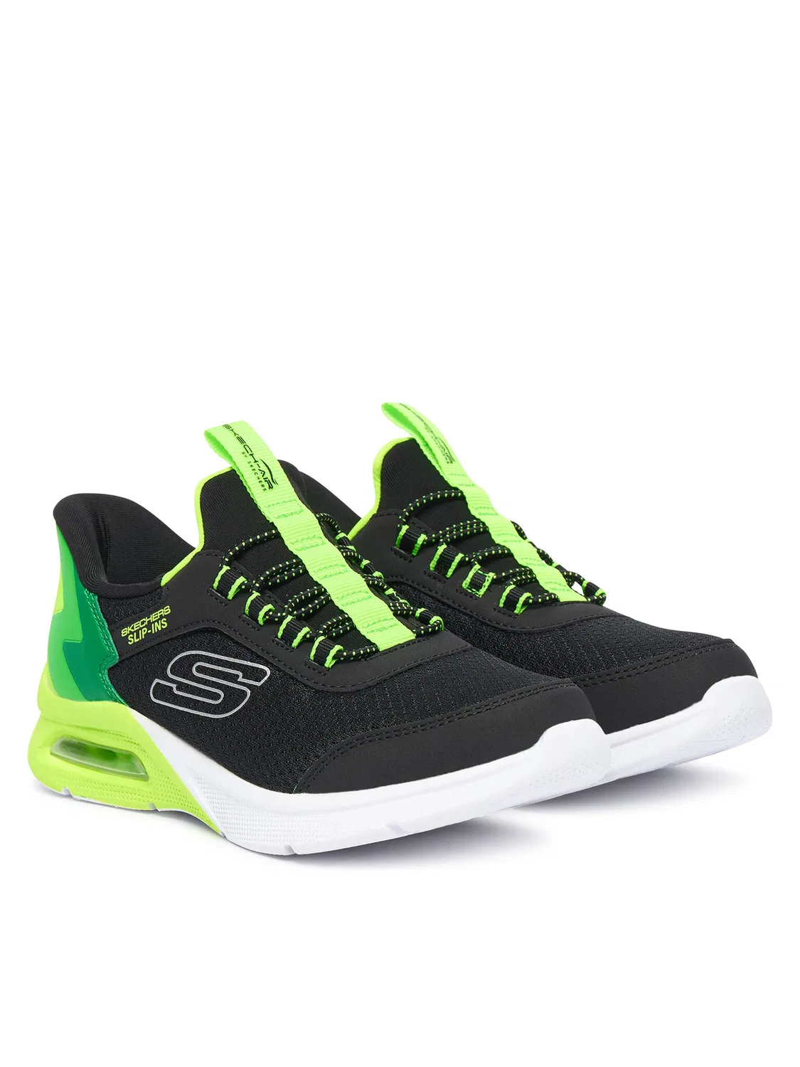 Кроссовки для мальчика MICROSPEC BRISK-STRIPE Skechers, черный — фото 2