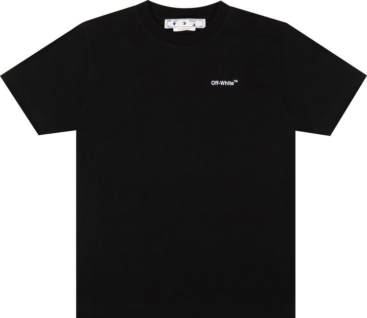 

Футболка Off-White Caravag Arrow Slim Short-Sleeve Tee 'Black/White', черный