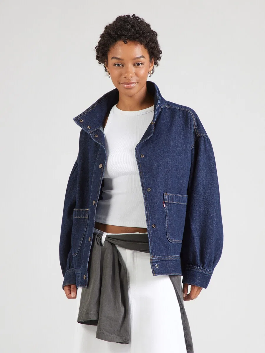 Куртка LEVI'S для межсезонья «Блузон-тракер» темно-синего цвета — фото 2