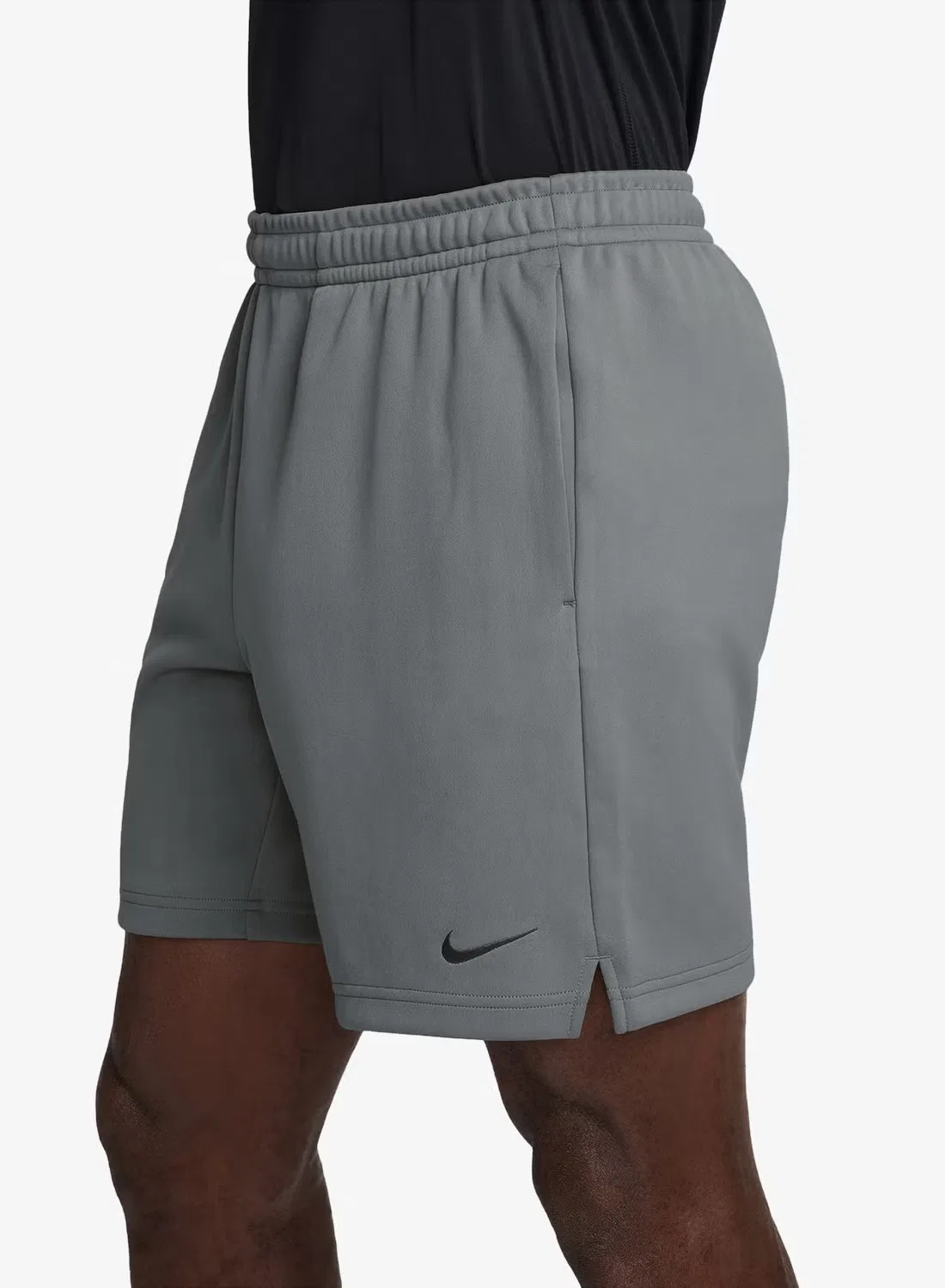 Шорты спортивные с логотипом Nike, серый — фото 3