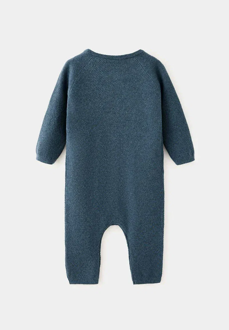Детский комбинезон Mango Kids, Petrol Blue — фото 2
