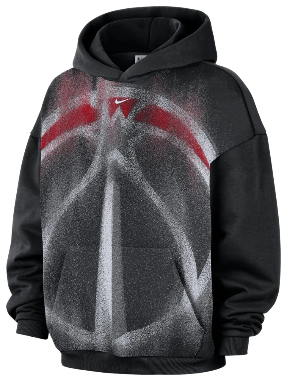 Мужское худи с технологией Therma-FIT Wizards Basketball Icon Nike, белый/черный