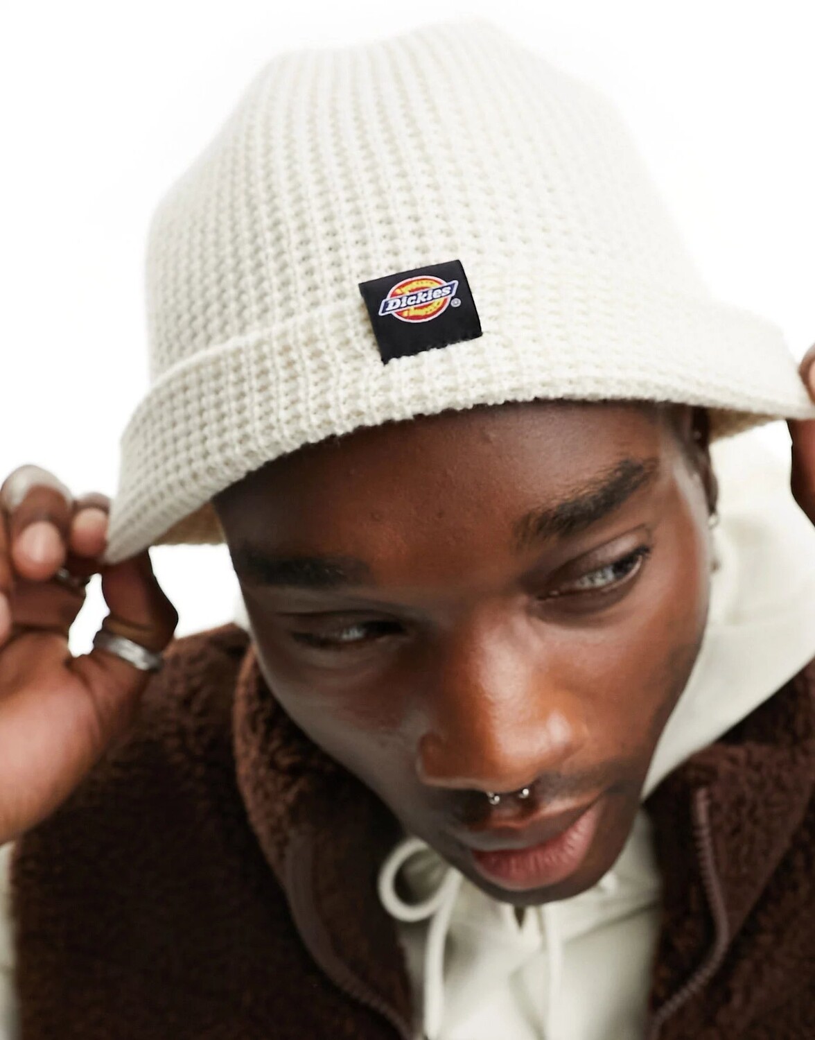 

Шапка бини Dickies Woodworth Waffle, кремовый