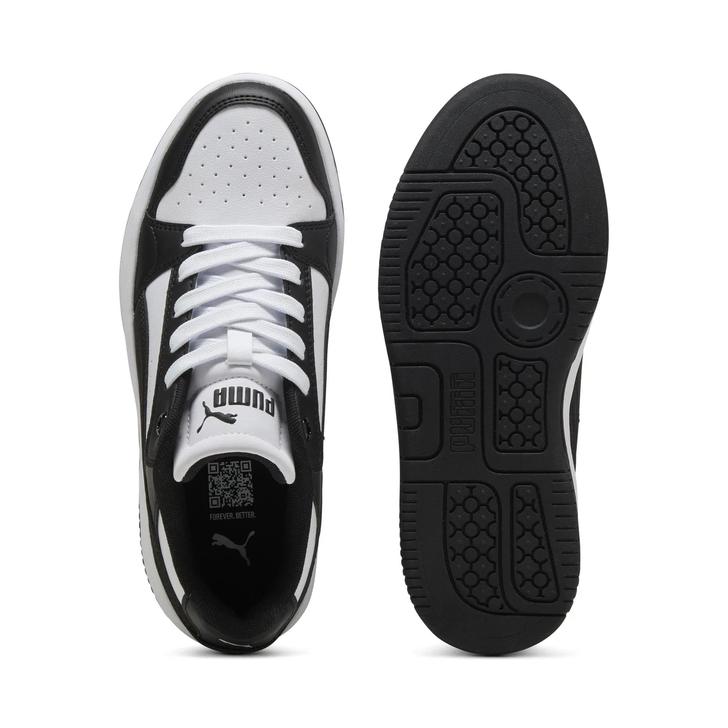 Детские кроссовки для девочек Rebound Femme Jr, PUMA Puma White Puma Black — фото 4