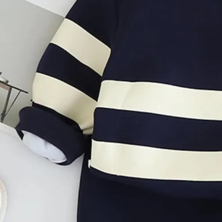 Комплект детский с длинным рукавом 2 предмета Chicpoint, темно-синий — фото 3