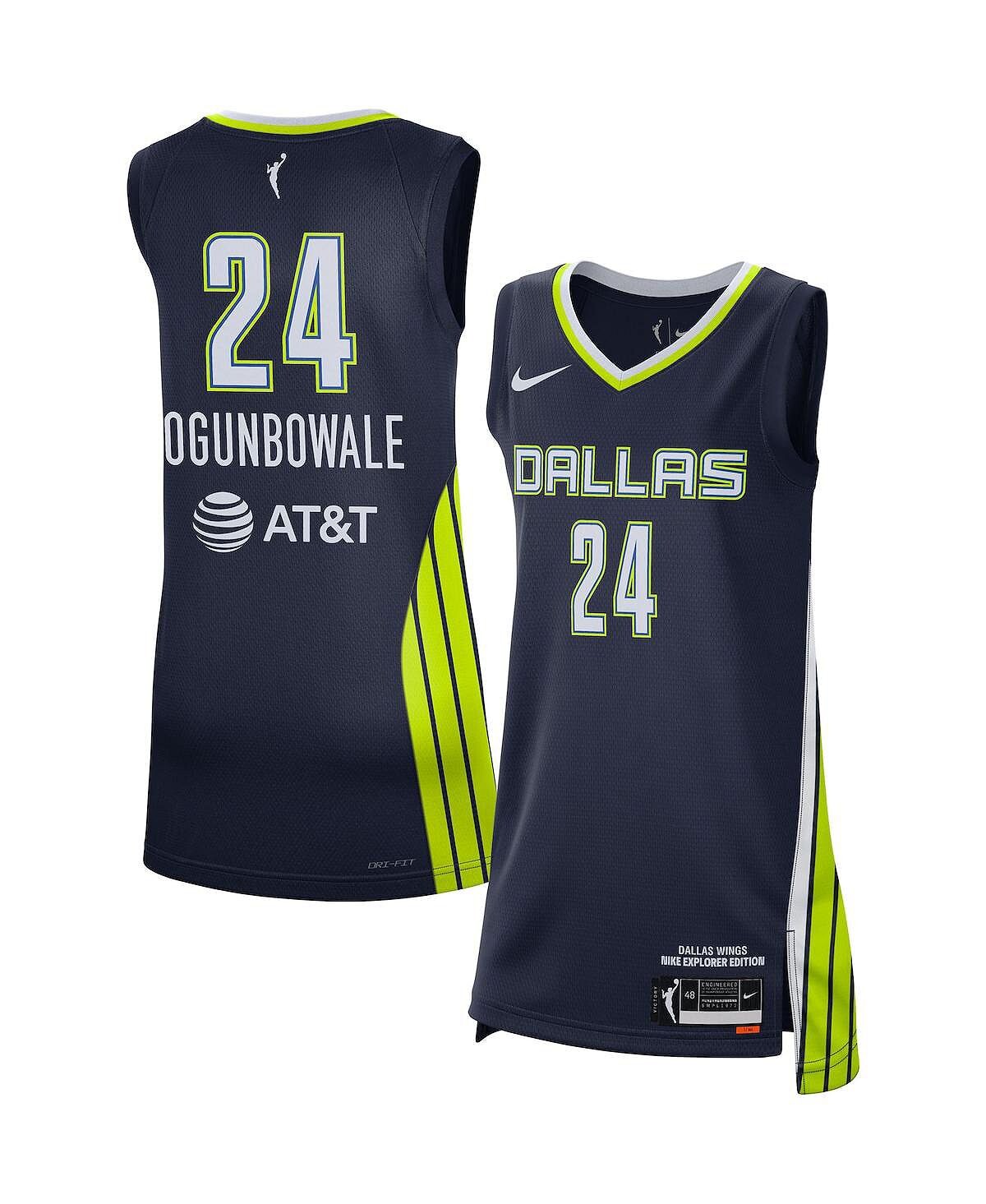 

Женское джерси arike ogunbowale navy dallas wings explorer edition Nike, синий