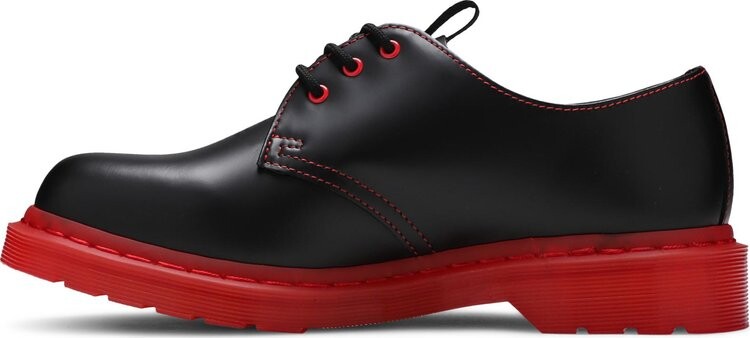 Ботинки мужские Dr. Martens x CLOT с цветной подошвой, черный/красный — фото 3