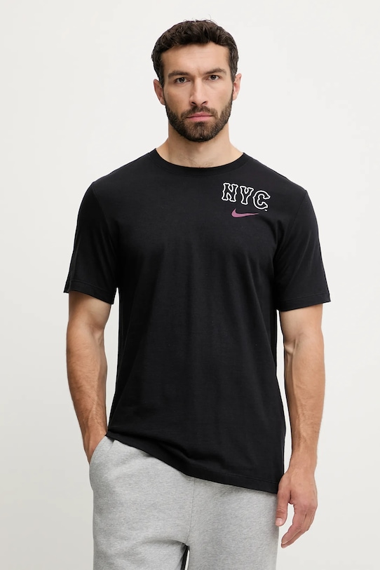 

Хлопковая футболка New York Mets Nike, черный