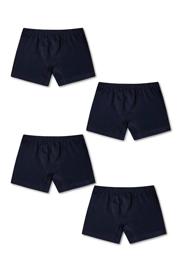 Детские боксеры для мальчиков хлопковые комплект 4 шт Panfilia, Navy Blue