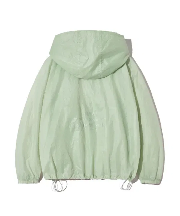 Детская ветрозащитная куртка Kids tag windbreaker jacket, BROWNBREATH, мятный — фото 3