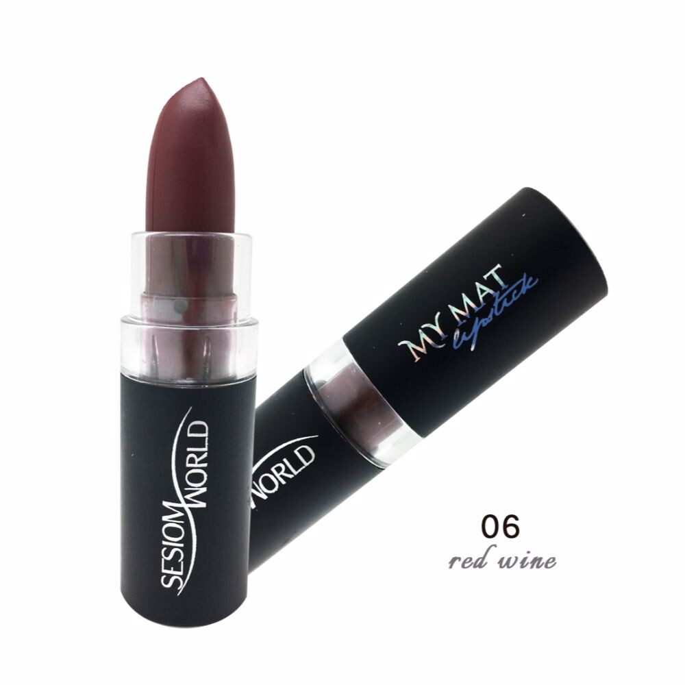 

Губная помада Barra De Labios My Mat Matte Sesiom World, цвет 06 red wine