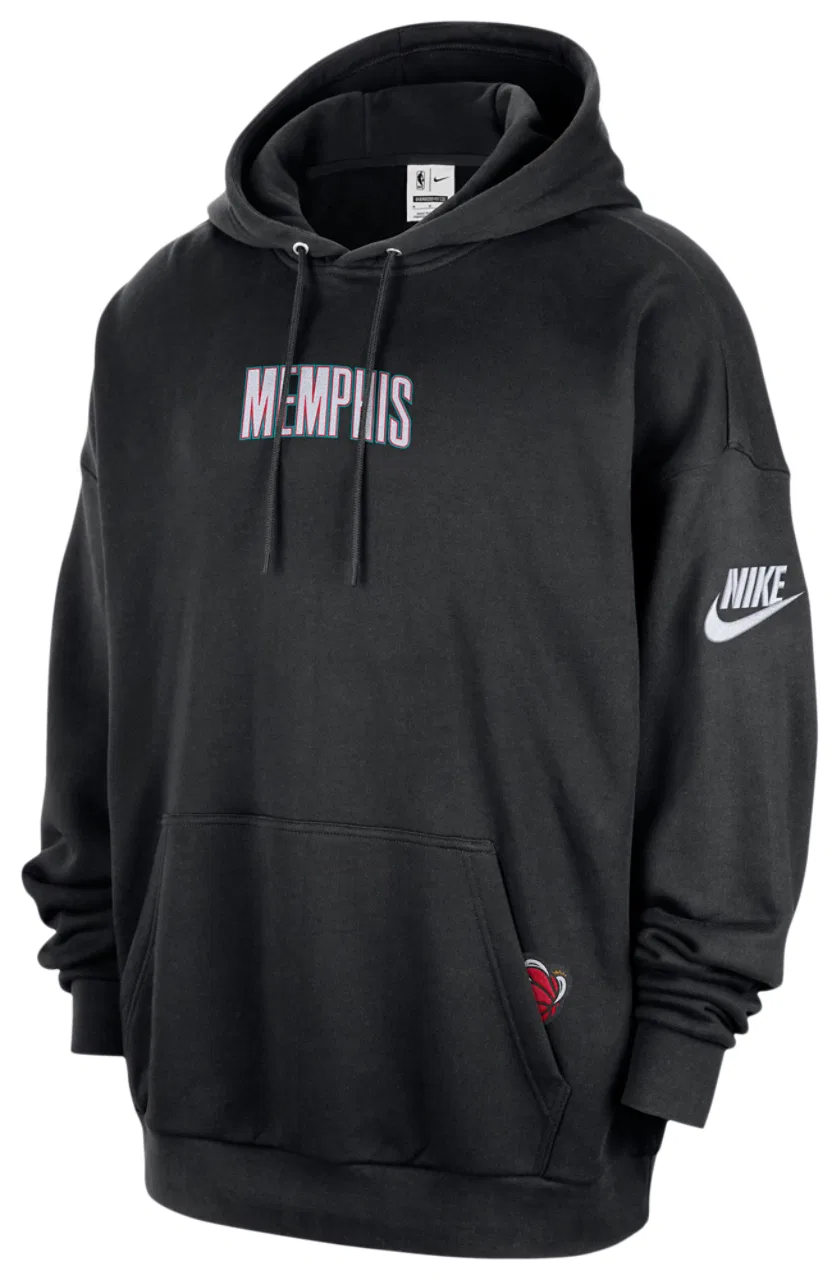 Мужская толстовка с капюшоном Grizzlies Premium Nike, цвет Black/Multi