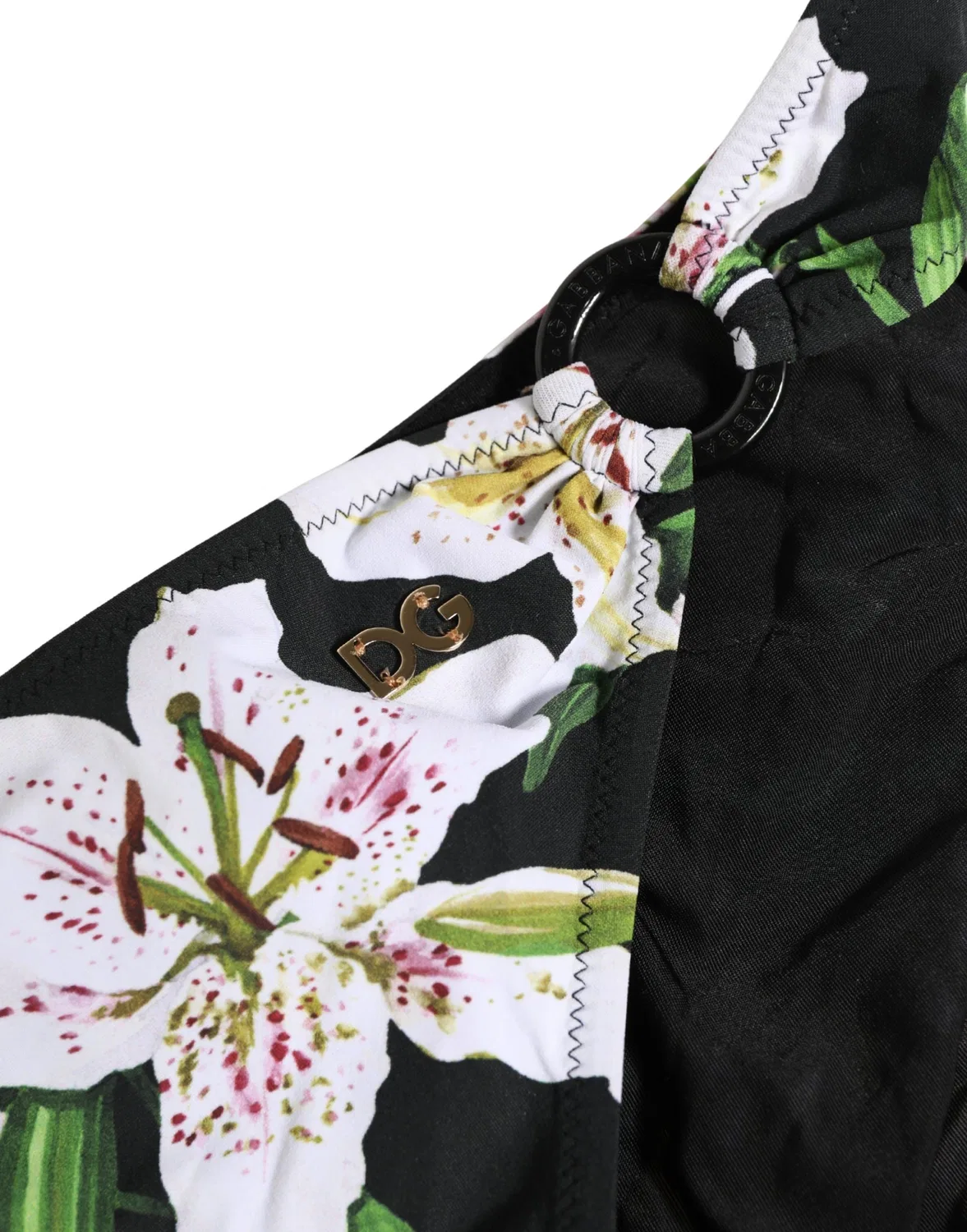 Женские плавки бикини с принтом Black Lily Print Dolce & Gabbana, Black — фото 3