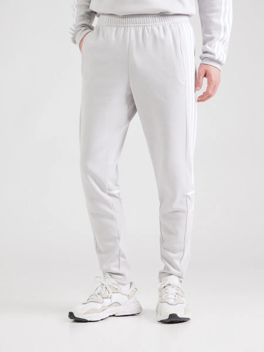 Спортивные брюки ADIDAS PERFORMANCE Tapered Workout Pants 'Squadra 25' светло-серого цвета — фото 3