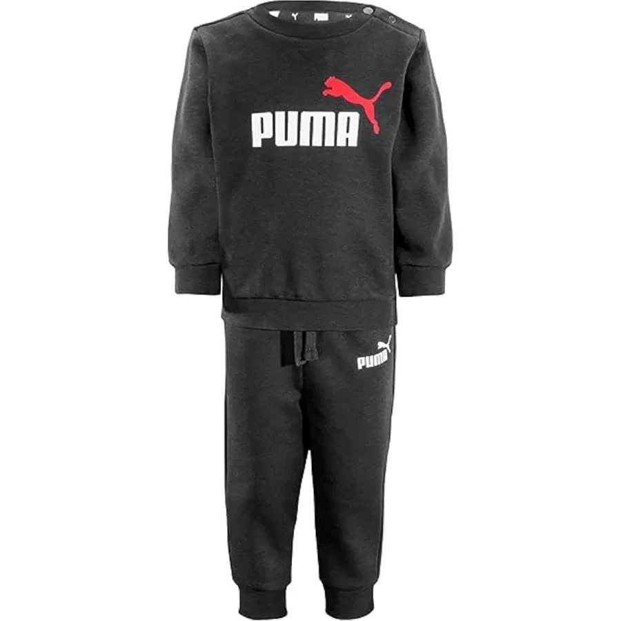 Спортивный комплект из футера с длинным рукавом Puma, Черный