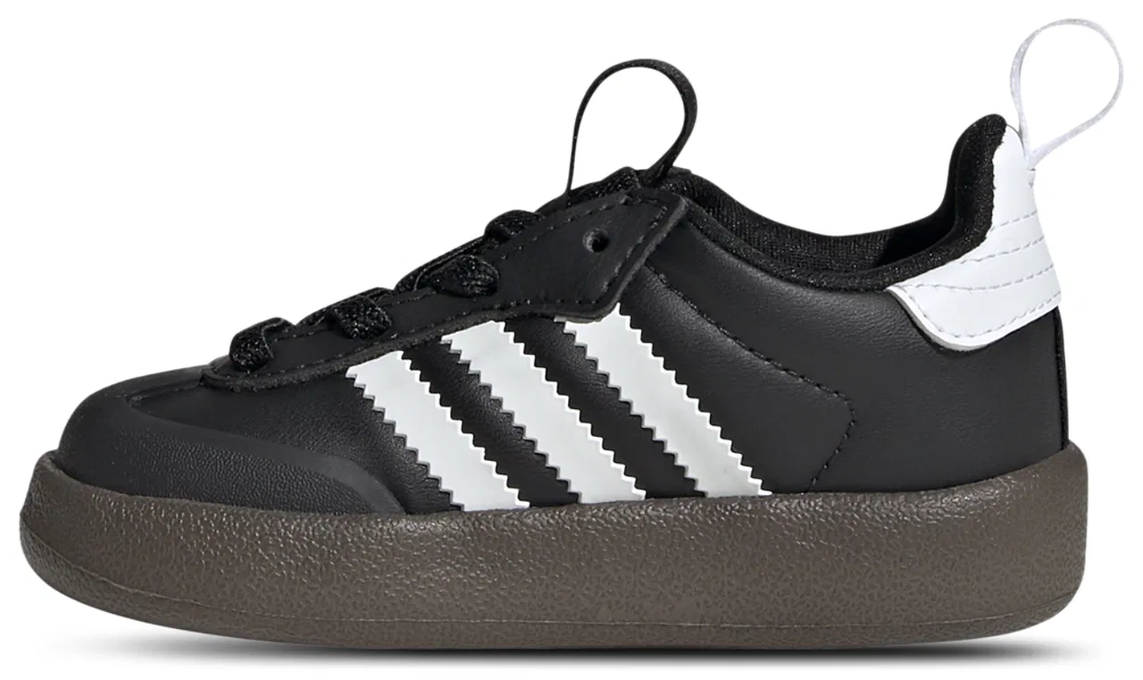 Детские кроссовки для мальчиков с эластичным верхом adiFOM Samba 360 adidas, Black Gum White — фото 2