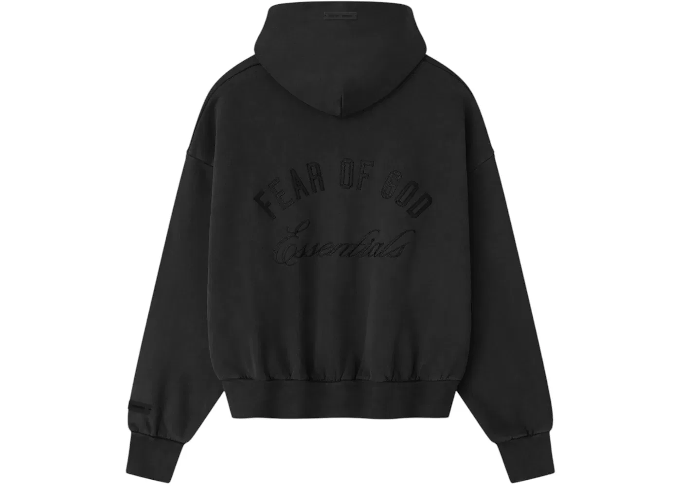 Мужская худи на молнии с вышивкой Classic Full Zip Hoodie Fear of God, Vintage Black — фото 2