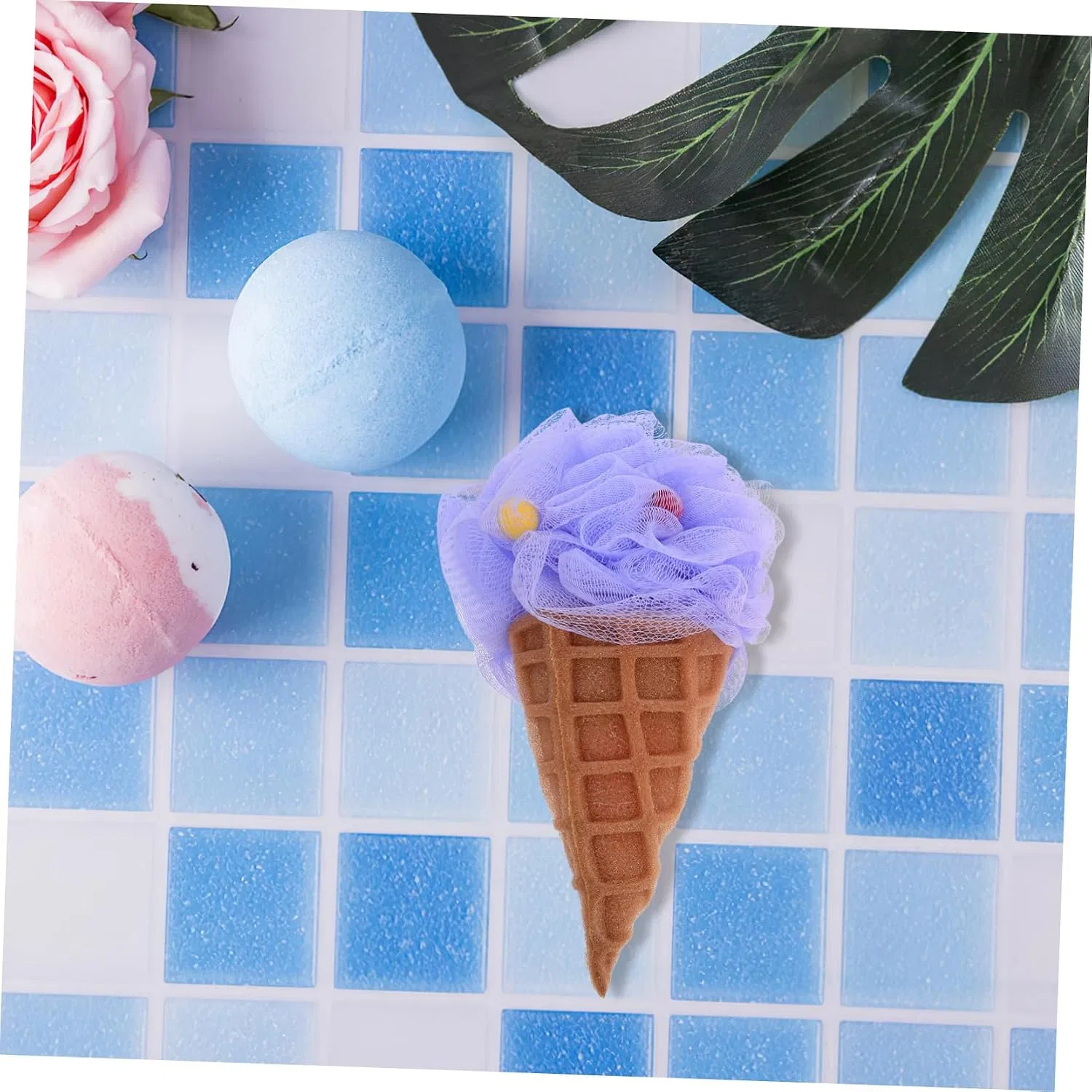 Мочалка для душа Ice Cream, 2 шт, ELAYARD, 20x11x11 см — фото 4