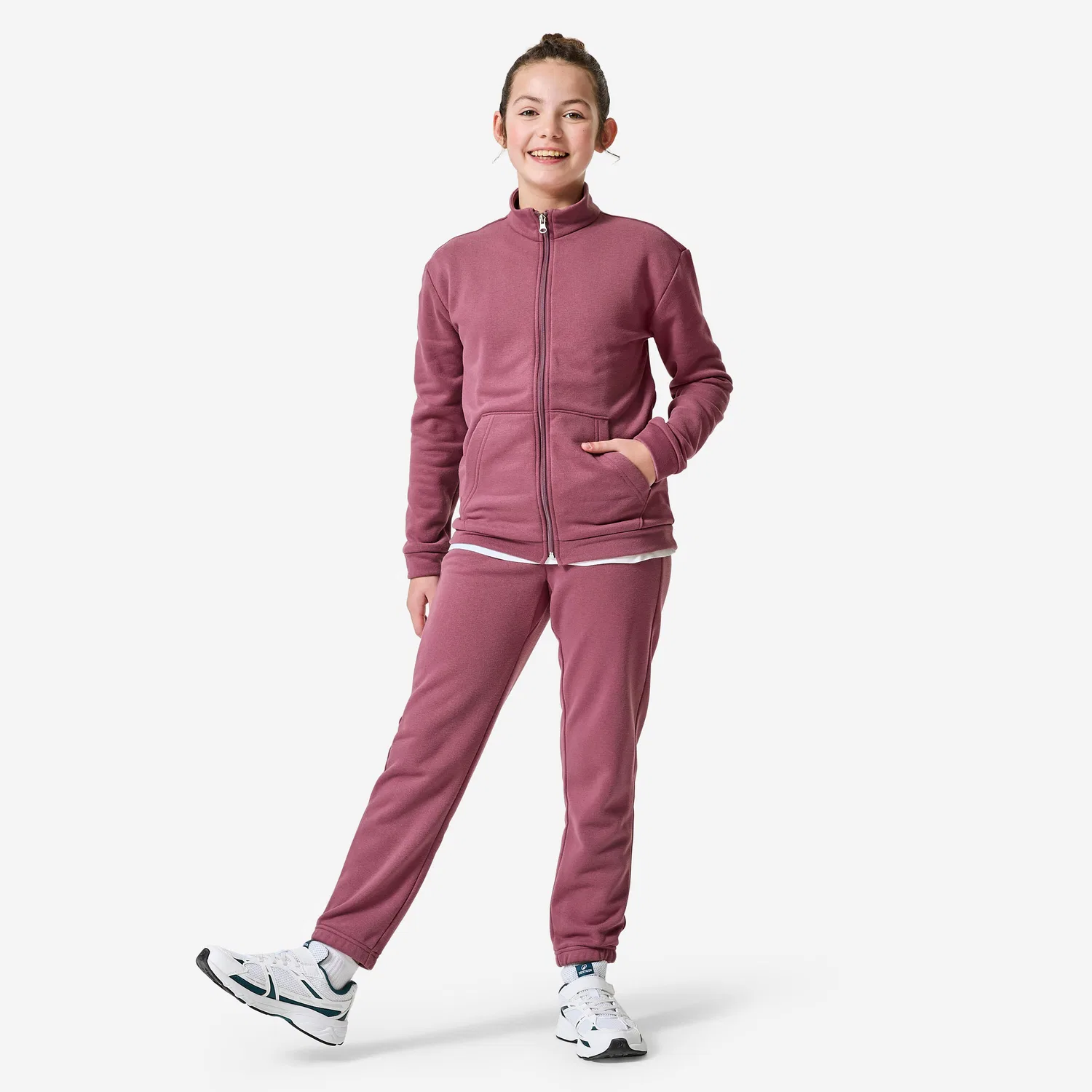 Детский спортивный костюм из флиса для девочек Decathlon, Altviolett