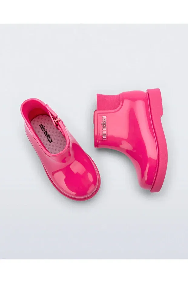 Детские сапоги для девочек водонепроницаемые Melissa, Pink — фото 3