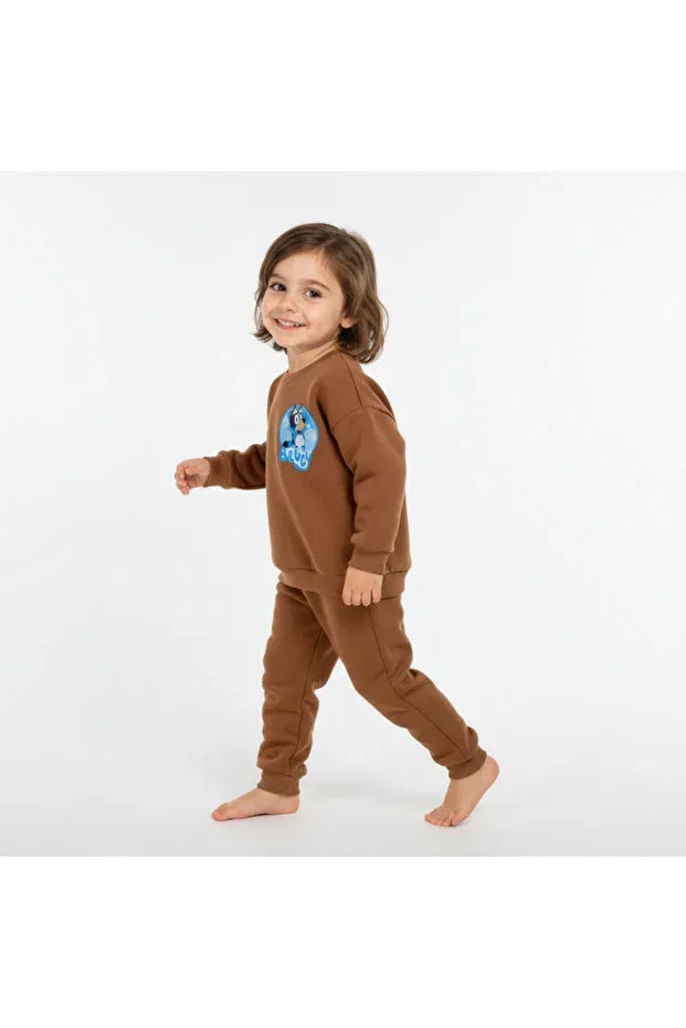 Детский спортивный комплект для мальчиков хлопковый Ilo, Brown — фото 3