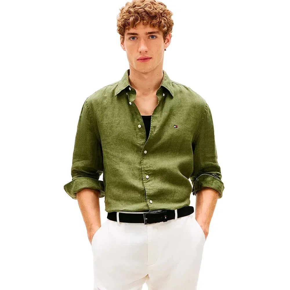 Рубашка с длинным рукавом Tommy Hilfiger, зеленый