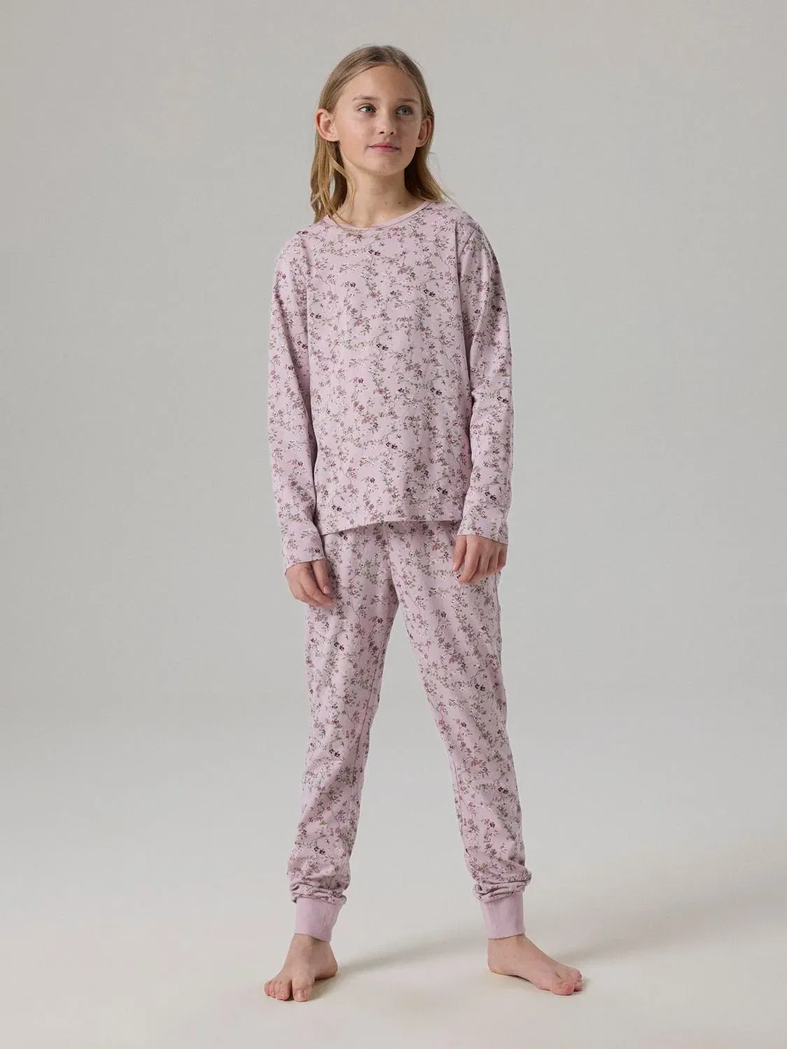 Комплект пижамы из био-хлопка Nkfnightset Name It, фиолетовый — фото 2