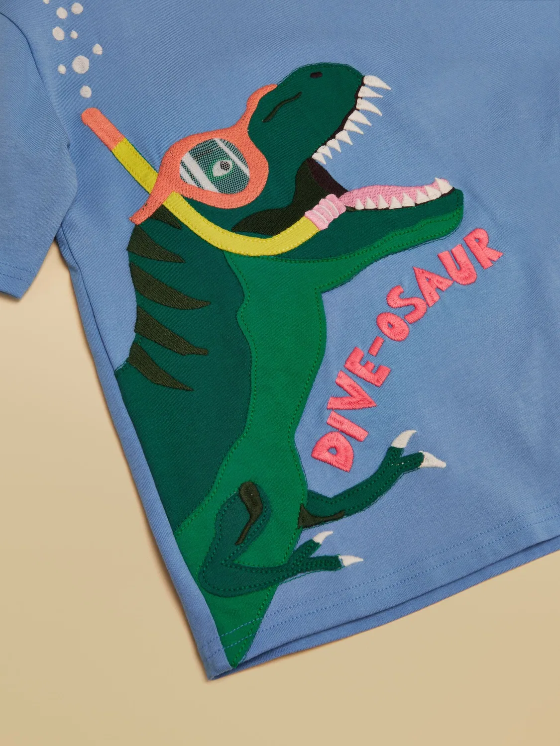 Футболка с рисунком Archie Joules, синий Dino — фото 4