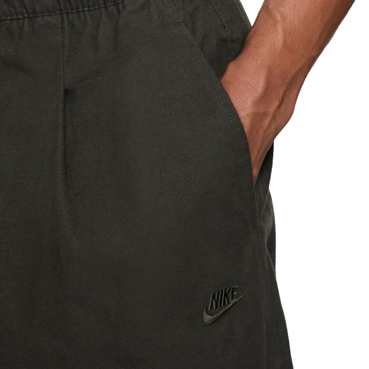 Мужские брюки Club Heavyweight Balloon Nike, цвет Olive — фото 3