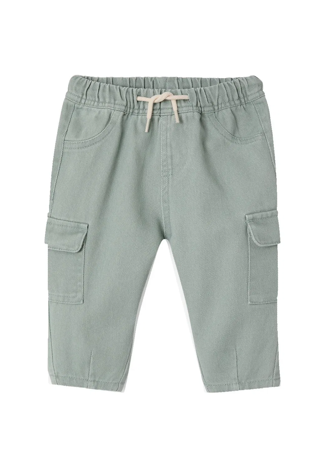 Ballonhose baby jungen, dehnbund - брюки-карго Vertbaudet, Salbeigrün