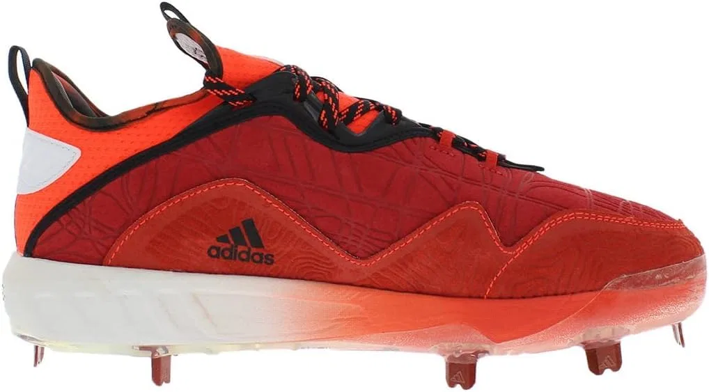 Детские кроссовки на шнуровке с полосками Adidas Superstar, Красный — фото 2