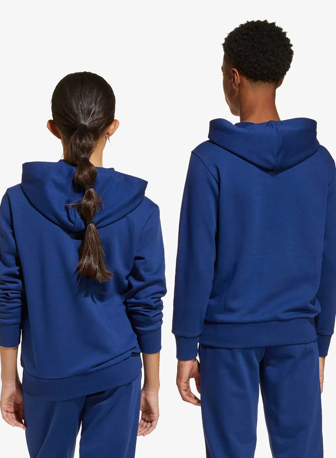 Худи с мягкой хлопковой смесью Youth Essential Adidas, темно-синий — фото 2
