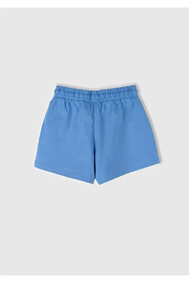 Детские шорты для девочек с принтом United Colors Of Benetton, Blue — фото 3