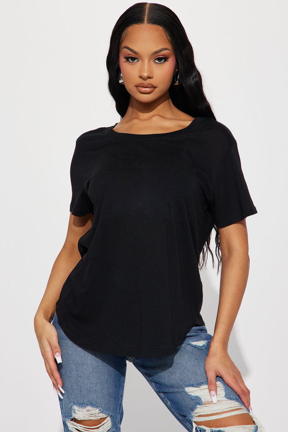

Футболка Fashion Nova 74013, черный