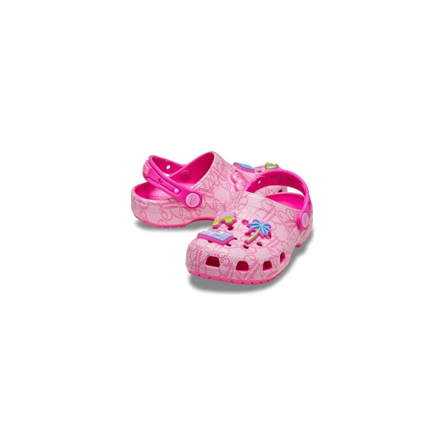 Детские сандалии-терлики Barbie Cls Clg T Crocs, Разноцветный — фото 3