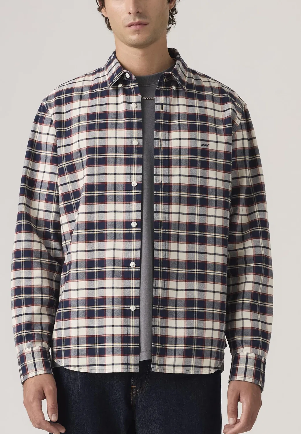 Мужская рубашка с длинным рукавом Levi's, Atila Plaid Dress Bl — фото 3