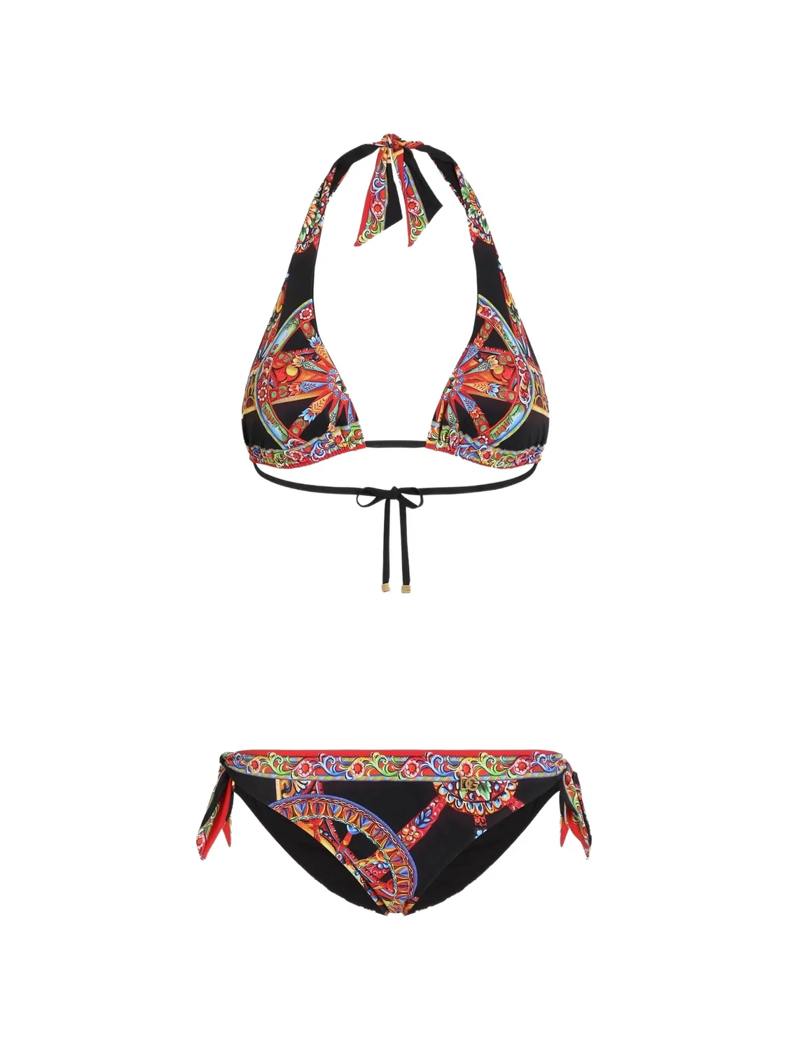 Dolce & Gabbana Треугольное бикини Carretto черный