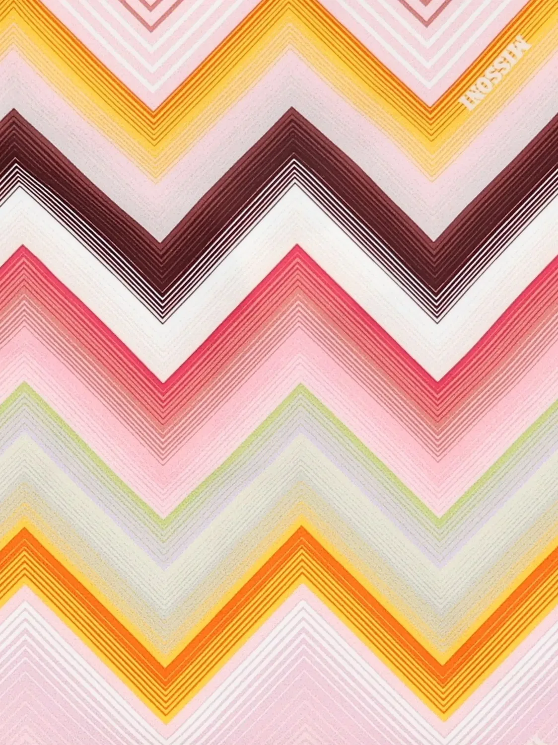 Купальник с узором зигзаг Missoni Kids, розовый — фото 3
